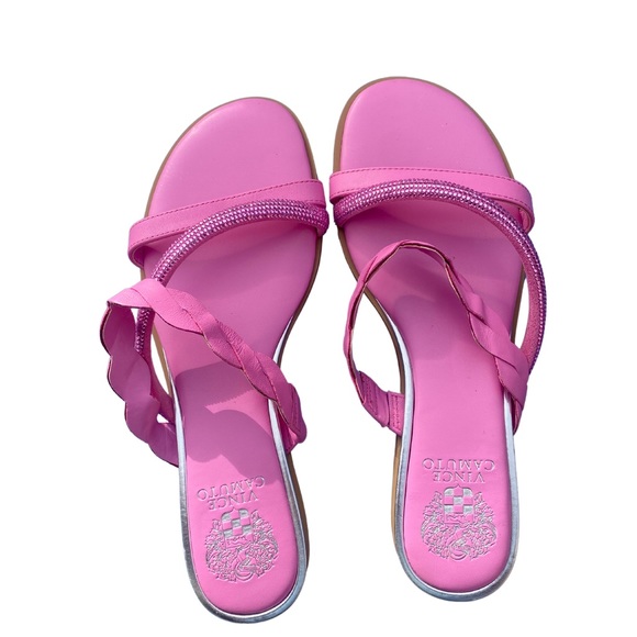 New Vince Camuto Aruelle Leather
Jeweled Sandal - Picture 2 of 5